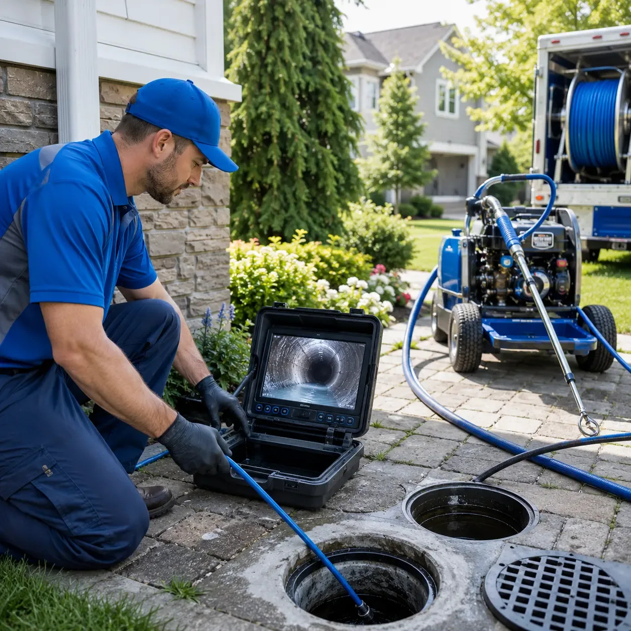 Outdoor drain cleaning professionals serving Nine Mile Falls, WA