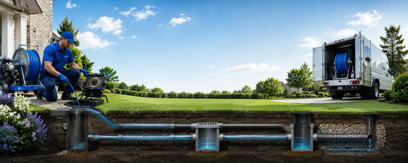 Outdoor drain cleaning information for Nine Mile Falls, WA